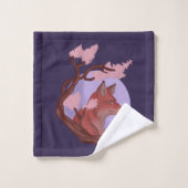 Sakura Fox Bad Handdoek (Wasdoekje)