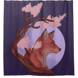 Sakura Fox Douchegordijn