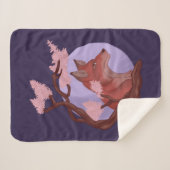 Sakura Fox Sherpa Deken (Voorkant (horizontaal))