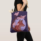 Sakura Fox Tote Bag (Dichtbij)