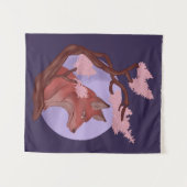 Sakura Fox Wandkleed (Voorkant (horizontaal))