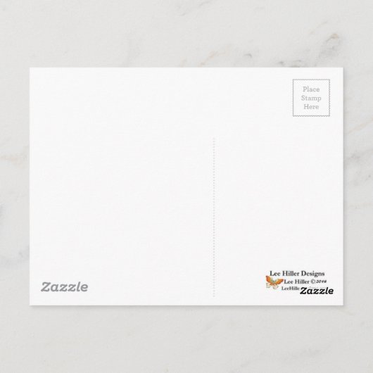 Sakura Geisha Bird in the Snow Cherry Blossom Briefkaart (Achterkant)