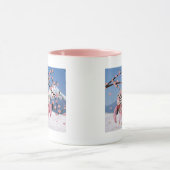 Sakura Geisha Bird in the Snow Cherry Blossom Mok (Midden)