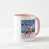 Sakura Geisha Bird in the Snow Cherry Blossom Mok (Voorkant rechts)