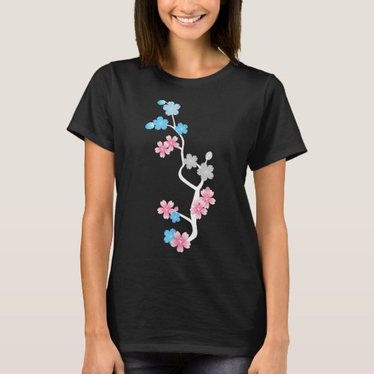 Sakura Gift Trans Funny Gift T-shirt Vrouwen, meis (Voorkant)