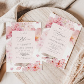 Sakura girl Baby in bloom baby shower Uitnodiging