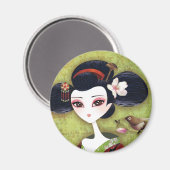 Sakura Girl Magneet (Voorkant / Achterkant)