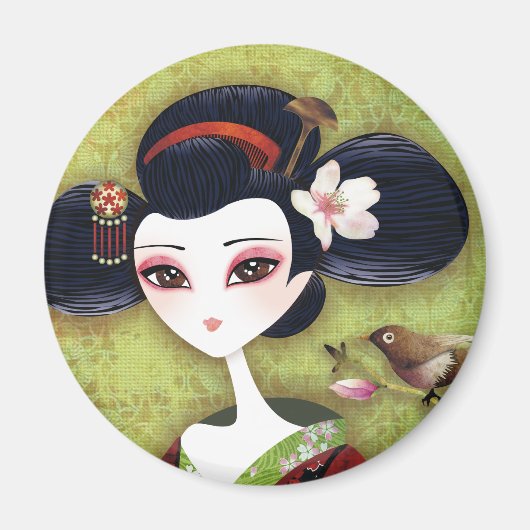 Sakura Girl Magneet (Voorkant)