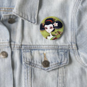 Sakura Girl Ronde Button 5,7 Cm (In situ)