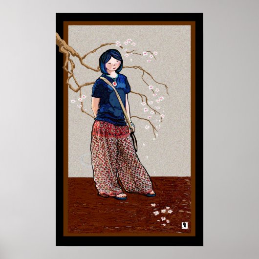 Sakura girl versie 2 poster (Voorkant)