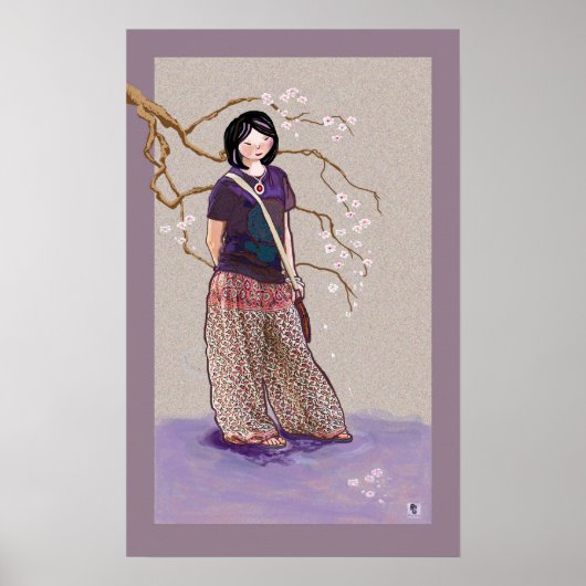 Sakura girl versie 3 poster (Voorkant)