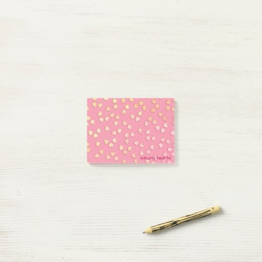 sakura harten - Postit Notes pad (Op bureau)