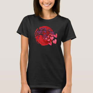 Sakura Heart Cherry Blossom Tree Japan Natuur Japa T-shirt
