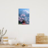 Sakura heiligdom: de houten tempel poster (Keuken)