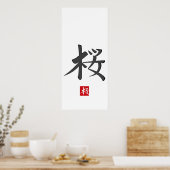 Sakura Hieroglyph Print (Keuken)