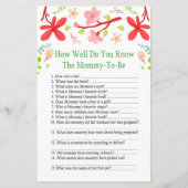 Sakura Hoe goed ken je baby shower spel (Voorkant)