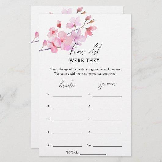 Sakura - Hoe oud waren ze al? (Voorkant / Achterkant)