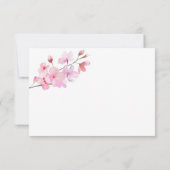 Sakura - Huwelijks RSVP Kaart (Achterkant)