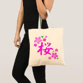 SAKURA in het Japans Tote Bag (Voorkant (product))