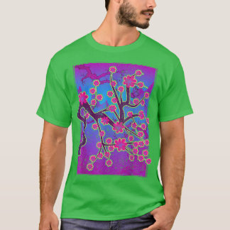 Sakura Japan Pink Flower 90s Art Vaporwave Cherry T-shirt