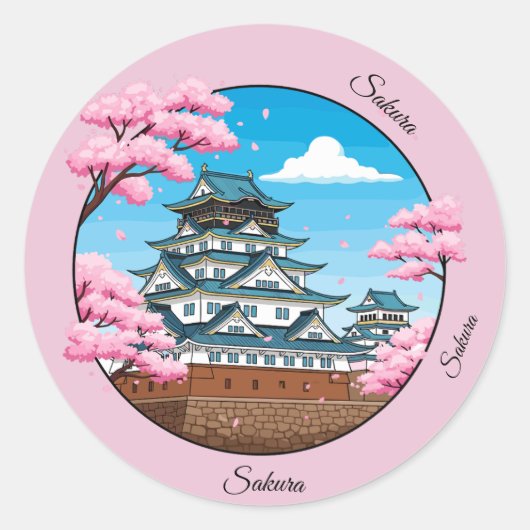Sakura Japanese Castle Sticker Pack (Voorkant)