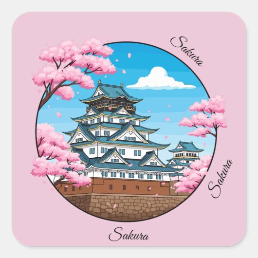 Sakura Japanese Castle Sticker Pack (Voorkant)