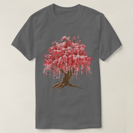 Sakura Japanese Cherry Blossom Tree Nature Graphic T-shirt (Design voorkant)