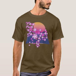 Sakura Japanner zonnebloem dampgolf Cherry Blo T-shirt