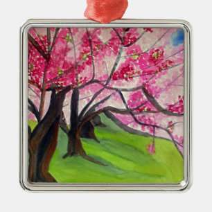Sakura Japans Cherry Blossom art Metalen Ornament