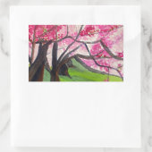Sakura Japans Cherry Blossom art Rechthoekige Sticker (Tas)