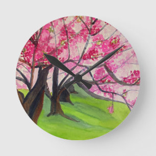 Sakura Japans Cherry Blossom art Ronde Klok