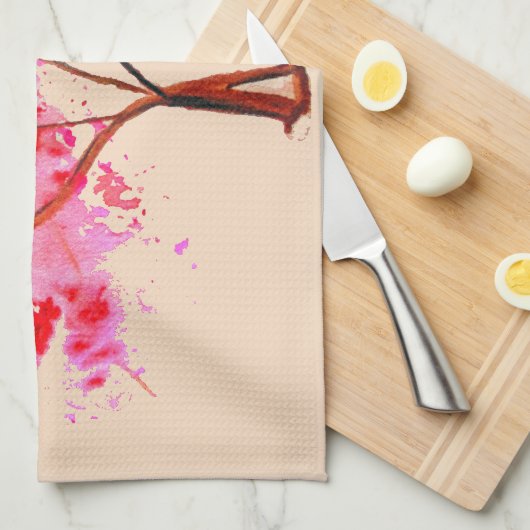 Sakura Japans Cherry Blossom art Theedoek (Quarter Fold)