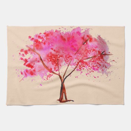 Sakura Japans Cherry Blossom art Theedoek (Horizontaal)