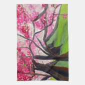 Sakura Japans Cherry Blossom art Theedoek (Verticaal)