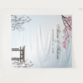 Sakura Japans Cherry Blossom Asia Fotoachtergrond Wandkleed (Voorkant (horizontaal))