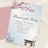 Sakura Japans Cherry Blossom Asian Bachelorette Kaart