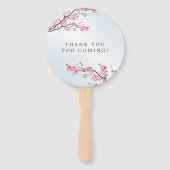 Sakura Japans Cherry Blossom Asian Wedding Handwaaier (Achterkant)