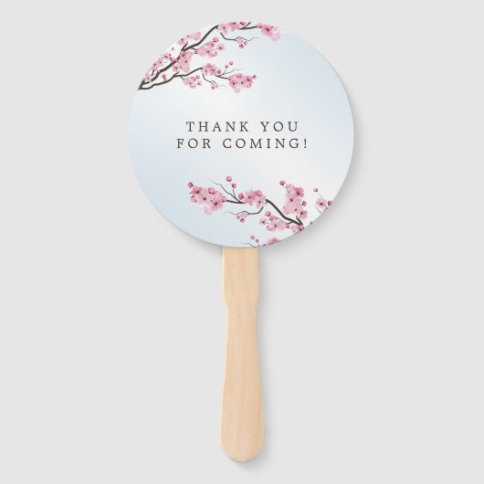 Sakura Japans Cherry Blossom Asian Wedding Handwaaier (Achterkant)