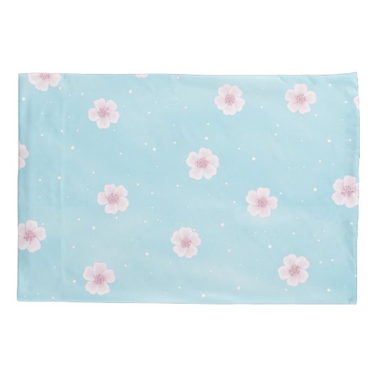 Sakura Japans Cherry Blossom Floral Kussensloop (Achterkant-Links)