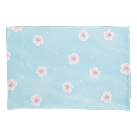 Sakura Japans Cherry Blossom Floral Kussensloop (Voorkant-Links)