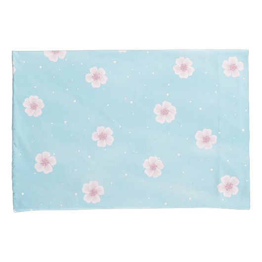 Sakura Japans Cherry Blossom Floral Kussensloop (Voorkant-Rechts)