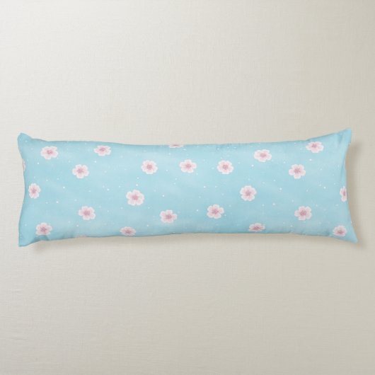 Sakura Japans Cherry Blossom Floral Lichaamskussen (Achterkant)