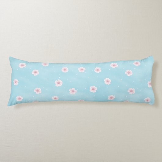Sakura Japans Cherry Blossom Floral Lichaamskussen (Voorkant)