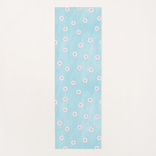 Sakura Japans Cherry Blossom Floral Yogamat (Voorkant)