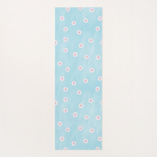 Sakura Japans Cherry Blossom Floral Yogamat (Achterkant)