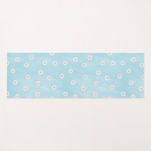 Sakura Japans Cherry Blossom Floral Yogamat (Voorkant (horizontaal))