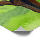 Sakura Japans Cherry Blossom waterverf Poster (Hoek)