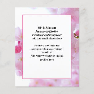 Sakura Japans freelance tolk Flyer