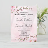 Sakura Japans Kersenbloesem Aziatisch Verloving Kaart (Staand voorkant)