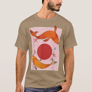Sakura Japans Taisho Sanke Koi Fish Lover Asian T-shirt